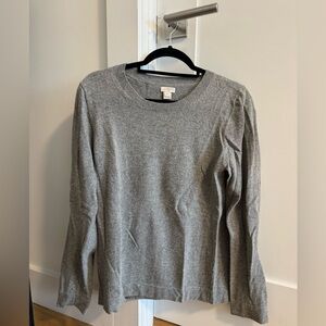 J. Crew Heather Gray Knit Pullover